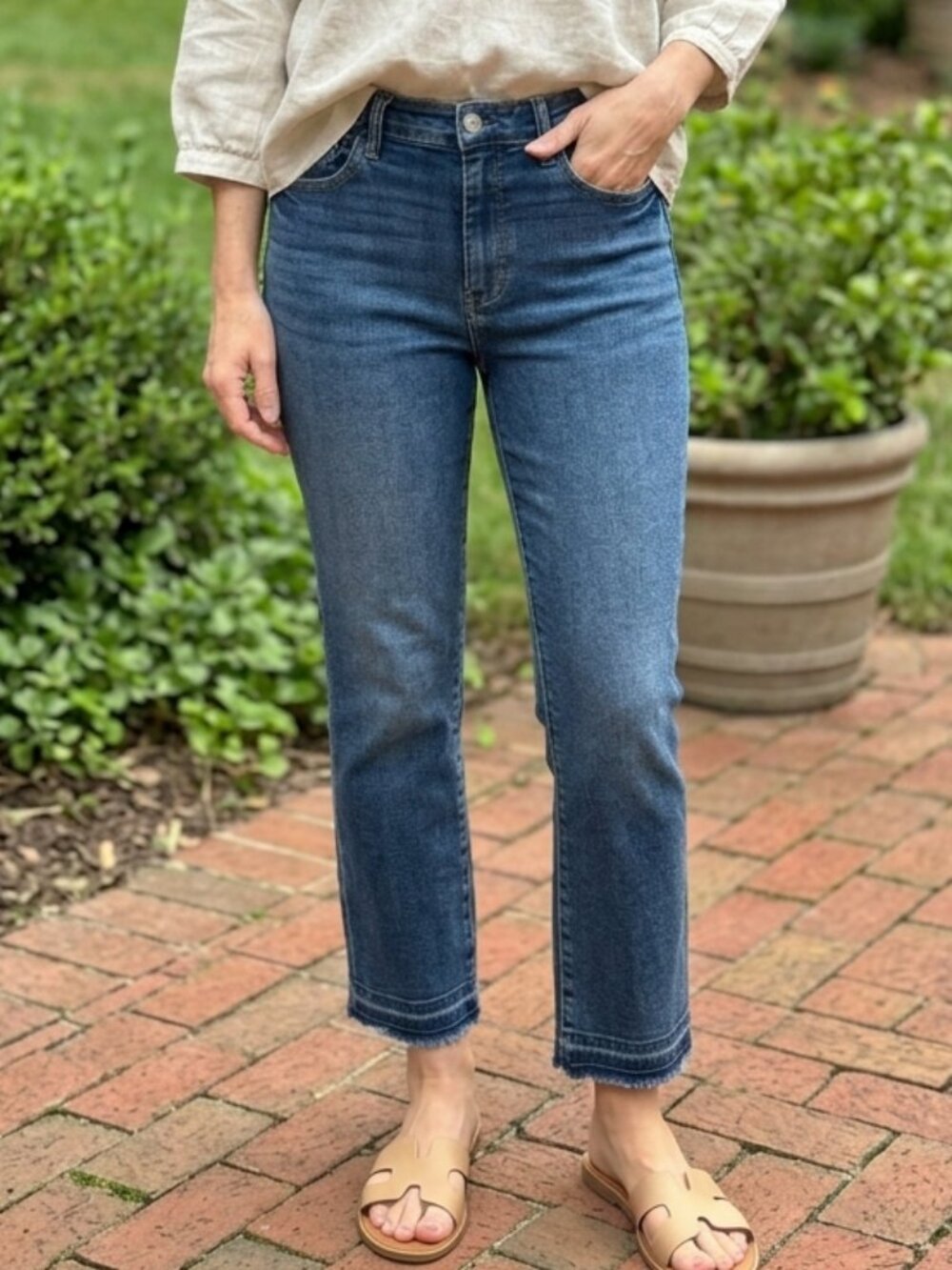 Judy Blue High Rise Released Hem Kick Flare Jeans | Size 11/30 (Style #JB88981)